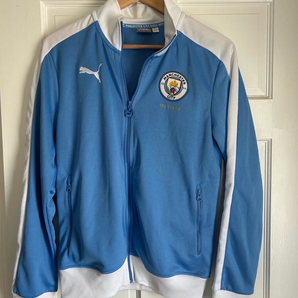 Puma Manchester City Sky Blue Jacket Men’s Small NWT